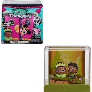 Disney Doorables Movie Moments The Princess And The Frog & Diorama Display Set